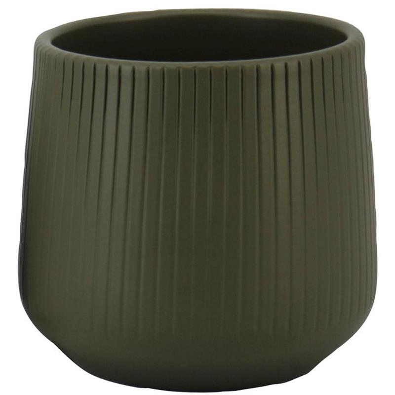 Topf Floris D13 H14cm armeegrün matt es/12